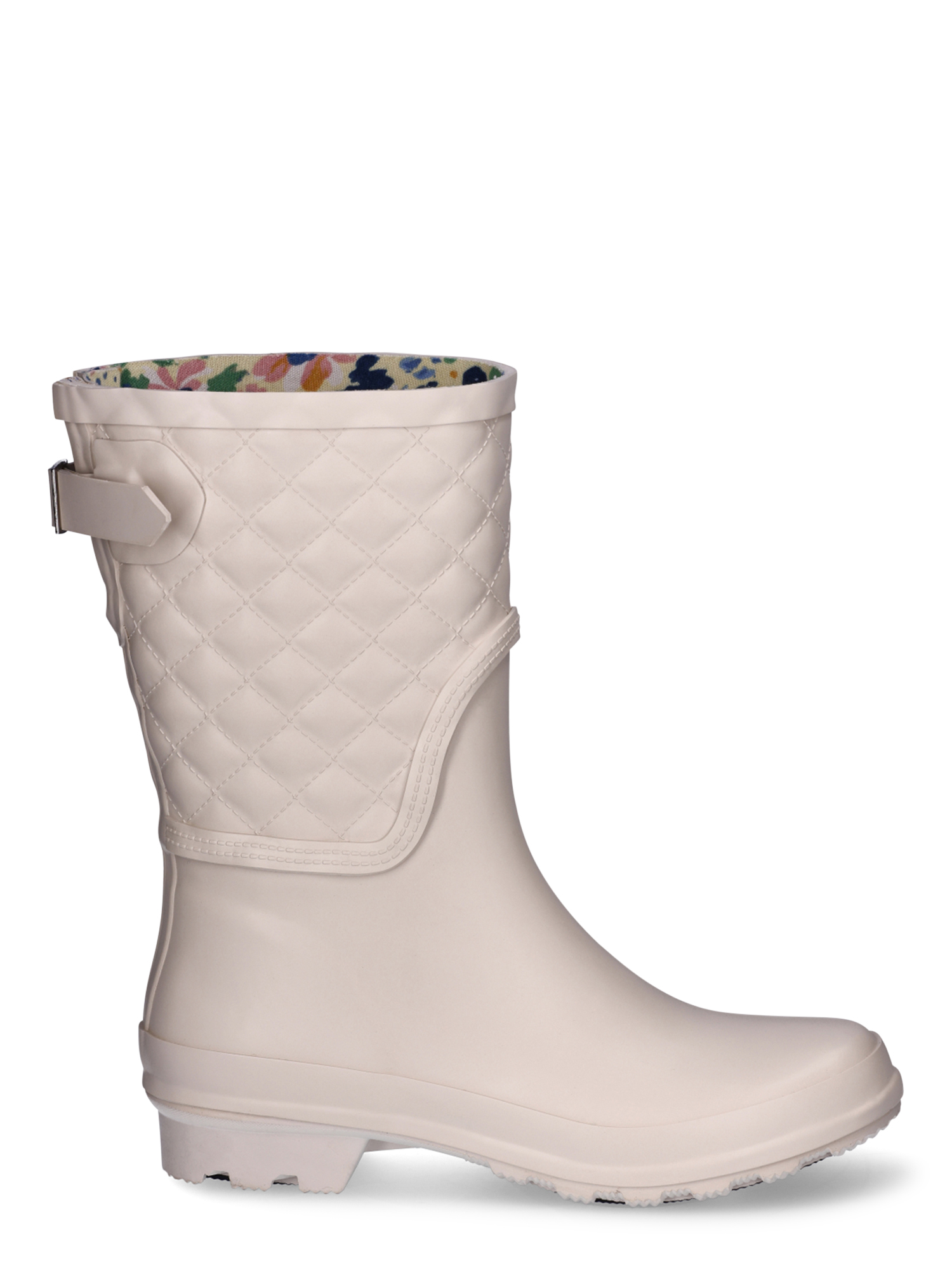 Time and Tru Women's Quilted Rain Boots with Buckle photo 3