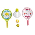 thumbnail image 2 of Juego de 2 raquetas de bádminton para niños, juguete deportivo con pelota y volante portátil Contiene 3 bolas, 2 of 9