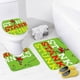 thumbnail image 1 of Mini Grinch Ornaments Grinch Ornaments Grinch Christmas Decorations Christmas Snowman Print Toilet Bathroom Mat And Shower Curtain Three Piece Set, 1 of 3