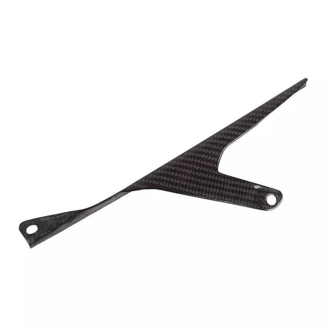 Protection de Chaîne en Fibre de Carbone Sergé Brillant pour Yamaha YZF R1 2016-2018