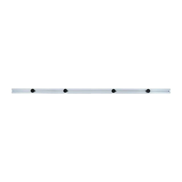 koolsoo Ski Wall Storage Rack Aluminum Alloy Space Saving Skiing Equipment Organizer with 4 Fixing Plugs