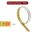 thumbnail image 2 of Self Adhesive Tape Measure 100cm Metric Right to Left Read Measuring Tape Steel Sticky Ruler, Yellow, 2 of 5