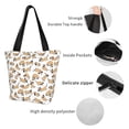 thumbnail image 3 of Bingfone Dachshund Dog Puppy Women Shoulder Tote Bags Casual Bag Ladies Shopping Handbag, 3 of 6