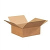 8 x 8 x 3" Flat Corrugated Boxes 25 Boxes, Brown Shipping/Moving/Packing Boxes