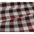 thumbnail image 4 of oneOone Cotton Jersey Maroon Fabric Gingham Check Quilting Supplies Print Sewing Fabric By The Yard 58 Inches Wide, 4 of 4