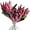Rose Red, variant on Artificial Flowers Fake Protea Cynaroides:Faux Protea Flower Arrangements,Silk Flowers for Home Decor Indoor Wedding Table Centerpieces,3pcs (Orange)