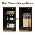 thumbnail image 6 of Vabches 67"Tall Narrow Bathroom Storage Cabinet, Linen Cabinet with Rattan Doors, Drawer & Adjustable Shelves, 6 of 10
