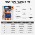 thumbnail image 5 of Logiee Nautical Anchors Print Women's Biker Shorts,Workout Gym Shorts,Scrunch Shorts,Tummy Control Hidden Scrunch Running Yoga Shorts-X-Large, 5 of 8