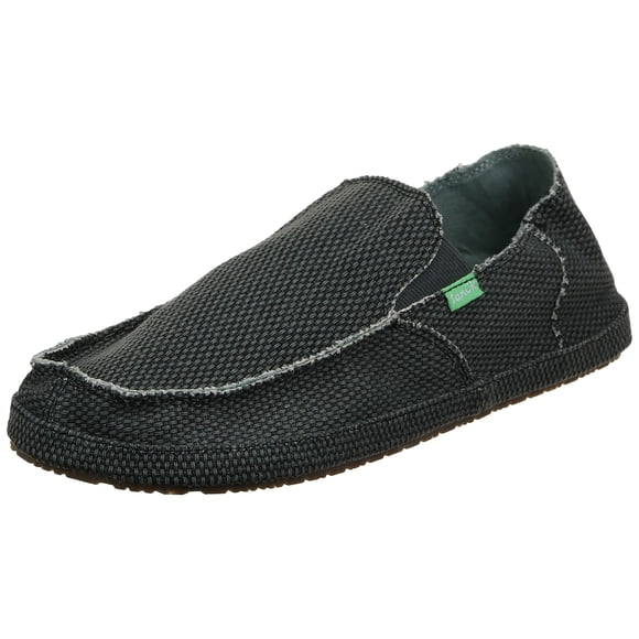 Zapatos Loafers Slip-On Rounder para Hombre Sanuk Negro Pirata Talla 10