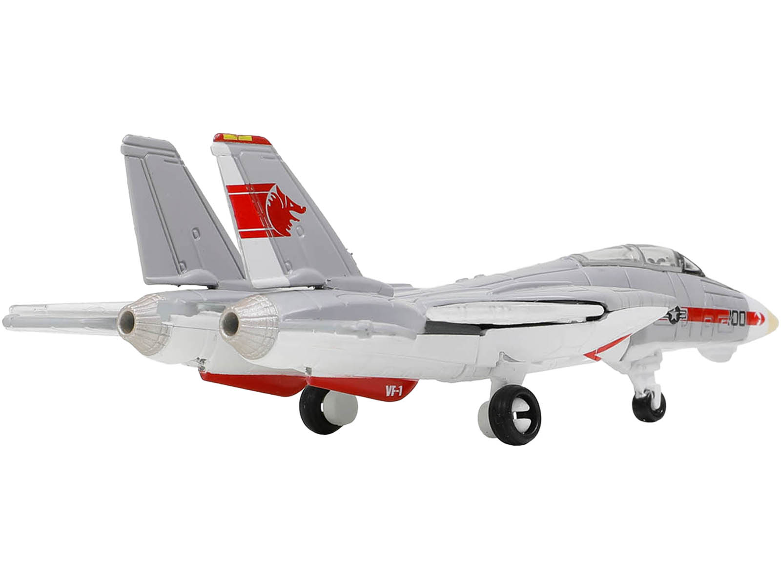 Grumman F-14 Tomcat Fighter Aircraft "VF-1 Wolfpack" (CVN-65) Aircraft Carrier Deck 1/200 Diecast Model by Forces of Valor