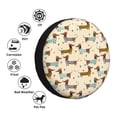 thumbnail image 4 of Susaid Dachshund Dog Print Water Proof Spare Tire Cover Wheel Tire Dust-proof Cover Fit Trailer, RV, SUV and Many Vehicle-15 inch, 4 of 6