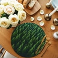 thumbnail image 2 of Round Placemats Green Forest 15 inch Set of 2 Table Mats for Dining Table Pink Trees Forest Heat Resistant Non-Slip Kitchen & Home Decorative Place Mat Set, 2 of 8