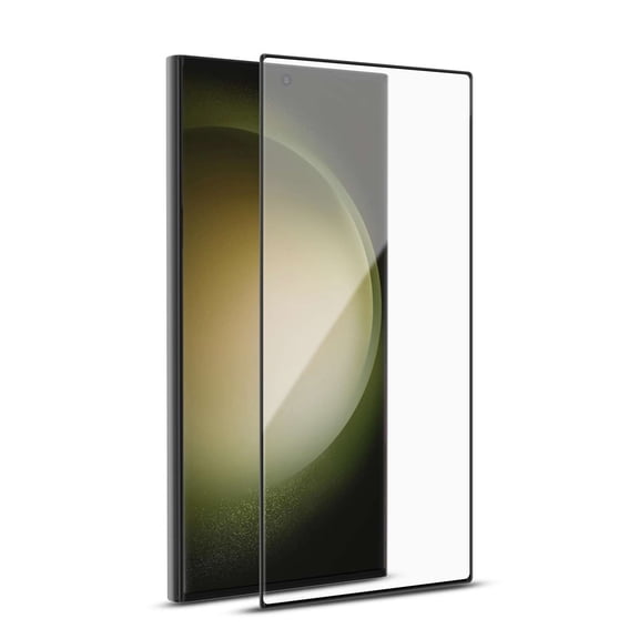 BEMZ Screen Protector for Samsung Galaxy S24 Ultra Easy Install, Bubble Free, Anti-Scratch, Shatterproof Tempered Glass Screen Protector ((Black Frame Full Screen Protection))