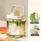 thumbnail image 5 of Pisexur Batería de cocina Dispensador de bebidas de plástico de gran capacidad de 3 l - Dispensador de bebidas con grifo, recipiente para jugos, limonada y hielo con para la cocina del hogar, 5 of 7