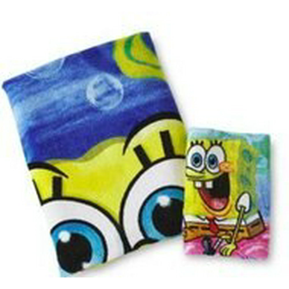 Sponge Bob 2 Piece Bath Set