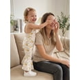 thumbnail image 4 of BemeyourBBs Toddler Baby Girls Summer Clothes Bee Western Boots Cherry Romper Overalls Jumpsuit Bell Bottoms Casual Tie Shoulder Flared Pants Overalls Cute Infant Spring Summer Clothes, 4 of 9