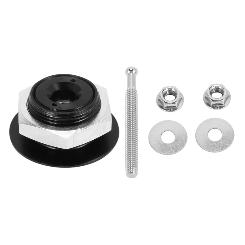 30mm Universal Push Button Billet Hood Pins Lock Clip Kit Engine