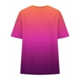 thumbnail image 7 of Shirts for Women,Summer Clothes,Women's Plus Size Round Neck Short Sleeved Solid Summer Base Shirt Sports T-Shirt Tops,Plus Size Clothes for Women, 7 of 7