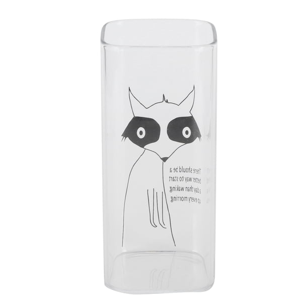 Taza De Cristal De Leche, Taza Transparente Lavable Para Beber, Cuadrada Para Té De Café ANGGREK Otros