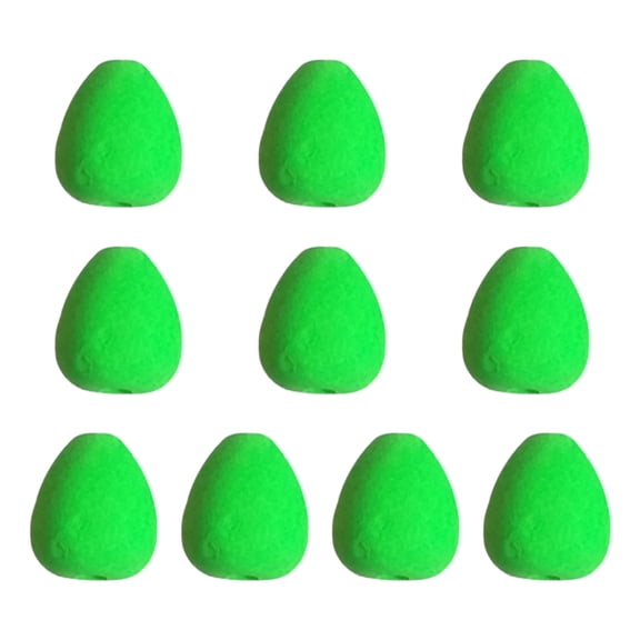 lixuesong 10pcs/50pcs Foam Floats Oval Fly Fishing Indicators Pompano Floats Bright Color Fishing Floats for Trout