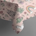 thumbnail image 5 of Fairy Tale Princess Unicorn Pattern Rectangle Tablecloth 60"x120",Waterproof Polyester Rectangle Table Cloth, Wipeable Spillproof Polyester Tablecloth for Dining, Camping, Indoor and Outdoor, 5 of 6