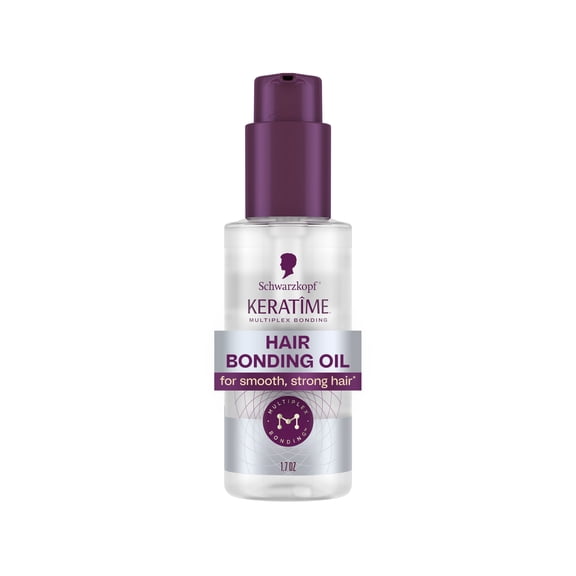 Schwarzkopf KERATIME Hair Bonding Oil for Strong, Smooth Hair, 1.7 fl oz