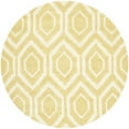 thumbnail image 6 of SAFAVIEH Chatham Graham Geometric Wool Runner Rug, Light Gold/Ivory, 2'3" x 5', 6 of 10