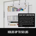 thumbnail image 3 of GORILLA GRIP Over Door Organizer Holds 50lbs 5 Shelf Hanger for Bedroom, Bathroom 58x15 Inches White, 3 of 9