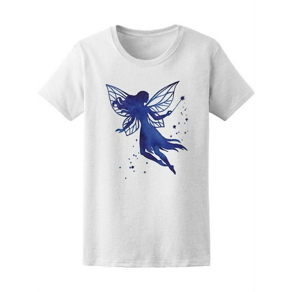 Watercolor Silhouette Fairy Women T-Shirt - Image by Shutterstock, Female XX-Large
