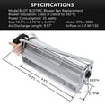 thumbnail image 2 of BLOT BLOTMC Replacement Fireplace Blower Fan KIT for Monessen, Hearth Systems, Martin, Majestic, Hunter. Ball Bearing, Quiet, High Air Flow, 2 of 6