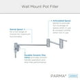 thumbnail image 2 of Gerber D205058BB Parma 2.2 GPM Wall Mounted Pot Filler - Bronze, 2 of 5