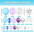 thumbnail image 4 of 133pcs Frozen-themed Balloon Garland Set, Suitable for Birthday Parties, Winter Event Celebrations and Holiday Celebrations, 4 of 7