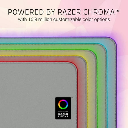 Razer - Goliathus Extended Chroma Gaming Mouse Pad with RGB Lighting - Quartz Pink