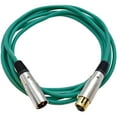 thumbnail image 2 of Seismic Audio 6 Pack of Premium 10 Foot Green Gold Plated XLR Microphone Patch Cables Green - SAPGX-10Green-6Pack, 2 of 6