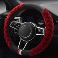 thumbnail image 2 of Funda universal para volante de coche de felpa de invierno, 2 of 2