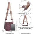 thumbnail image 4 of Bandolera HKCLUF de piel vegana moderna con 2 correas ajustables, 4 of 8