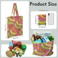 thumbnail image 2 of Cute Banana Canvas Tote Bag – Reusable Grocery Bag with Tropical Yellow Fruit Print, Kawaii Banana Illustration, Eco-Friendly Cotton Shopper for Everyday Use, 2 of 7