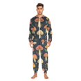 thumbnail image 3 of FORMRS Onesies Pajama for Adults Unisex Hoodie Winter Jumpsuit One Piece Sleepwear, Sizes S-2XL, Black Mushroom Pattern, 3 of 7