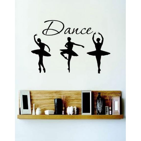 Custom Wall Decal Vinyl Sticker : Dance Image Quote Bedroom Bathroom Living Room Mural : 12 X18" -