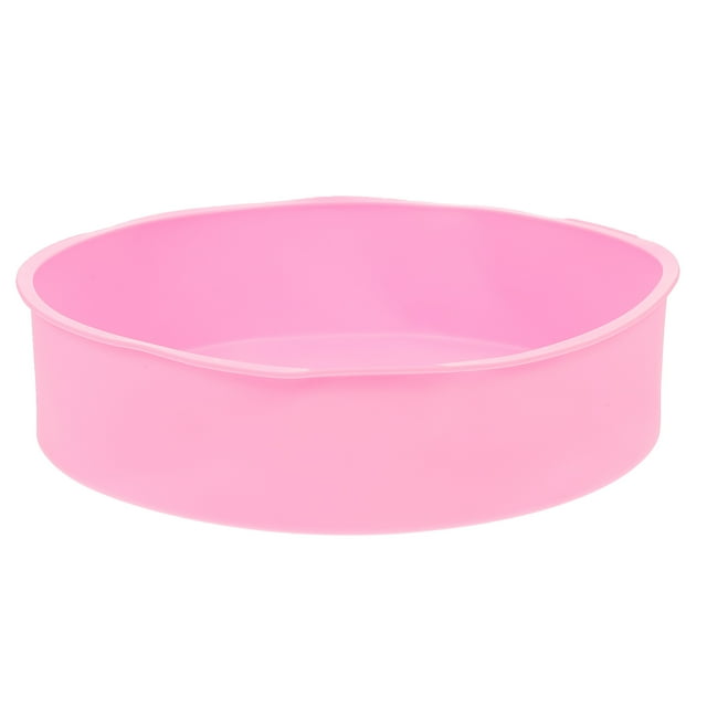 MasteelfCA Baking Silicone 8-Inch Round Cake Pan Baking Mold BPA Free Non-Stick Bakeware Pan(Random Color)