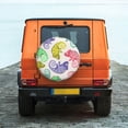 thumbnail image 2 of Fotbe Cute Chameleons Spare Tire Cover Thickening Universal Fit for Jeep, Trailer, RV, SUV, Truck, Tough Tire Wheel Soft Cover-15 inch, 2 of 9