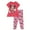 Cherry red / pink, variant on Disney Minnie Mouse Peplum T-Shirt and Leggings Outfit Set Toddler to Big Kid