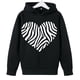 thumbnail image 4 of Sudadera con capucha y estampado de corazón de San Valentín, sudadera de manga larga para niños y niñas, chaqueta para niñas de talla mediana y grande., 4 of 7