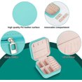 thumbnail image 4 of Jewellery Box for Women,Mini Portable Jewelry Box Organiser,PU Leather Jewlerrying Display Holder, Small Travel Jewellery Box for Women, 4 of 4