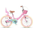 Bicicleta Infantil Glerc Con Cesta De Mimbre - Tallas 12-20 Pulgadas, Para Niños De 2 A 13 Años, Varios Colores