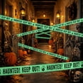 thumbnail image 3 of Aurorax Halloween Decorations Outdoor,Halloween Warning Tape Decor Fluorescent Glow in the Dark Fall Decorations for Home Outdoor Green, 3 of 3