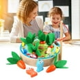 thumbnail image 3 of baby boy girl montessori Harvest Carrot Habilidad Motor Tablero Actividad de Desarrollo Educativo Juguetes de para R SM SunniMix juego de pesca, 3 of 8