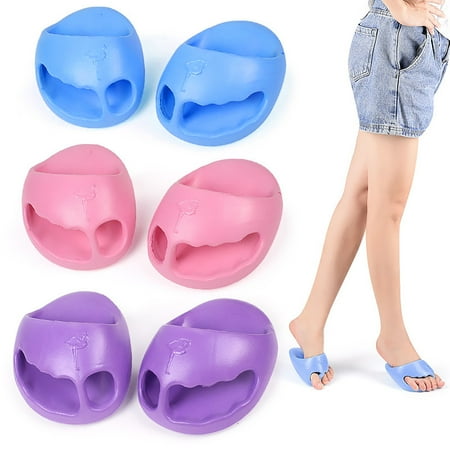 

YMH 1 Pair Women Swing Shoes Half Foot Shockproof Wear-resistant Durable Slimming Shake Slippers for Body Building