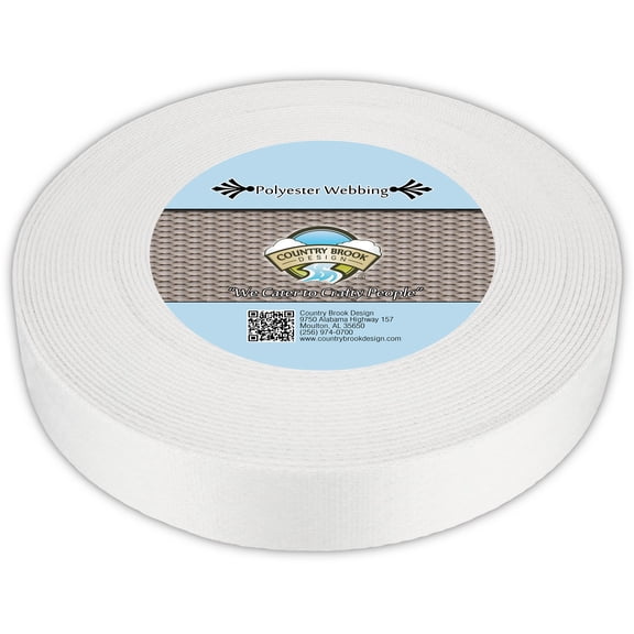 Country Brook Design - Printable Heat Set Polyester Webbing (2 Inch )