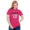 thumbnail image 5 of Beware Fight Back Breast Cancer Pink Women's Graphic T Shirt Tees Brisco Brands L, 5 of 6
